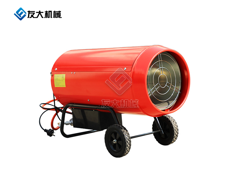 80KW燃氣暖風機紅色帶輪子